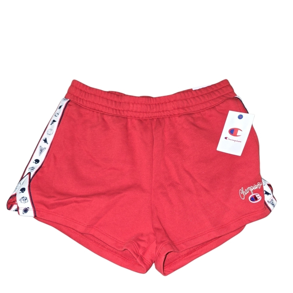 Champion Red Women's Sports Shorts with Logo Tape, Large, NWT!!!